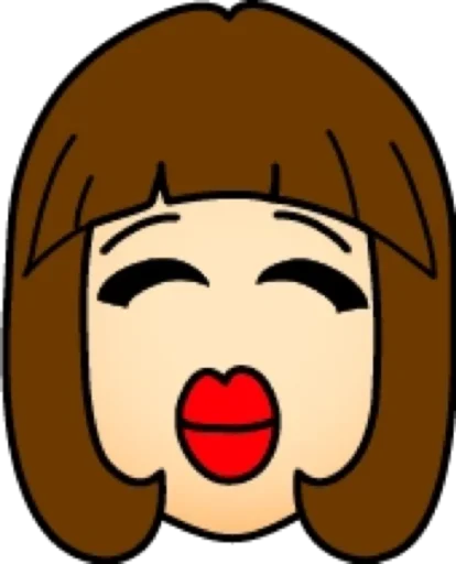 😘 Стикер «Брюнетка» для Telegram