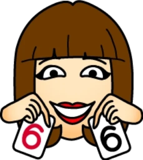 🃏 Стикер «Брюнетка» для Telegram