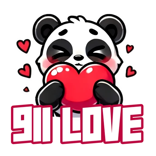 ❤️ Стикер «G Panda» для Telegram