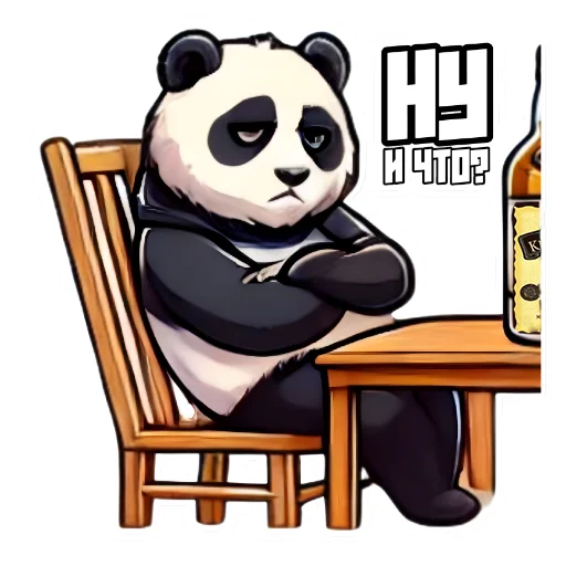 😐 Стикер «G Panda» для Telegram