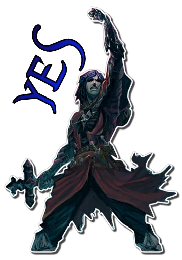 💪 Стикер «Gabriel Belmont & Alucard [รקร]» для Telegram