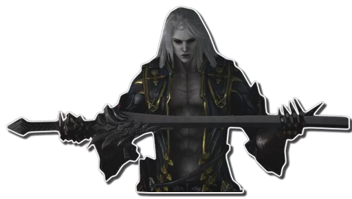 🗡 Стикер «Gabriel Belmont & Alucard [รקร]» для Telegram