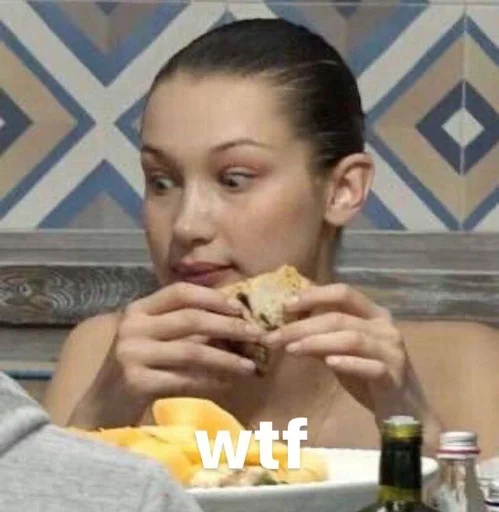 😰 Стикер «Bella Hadid» для Telegram