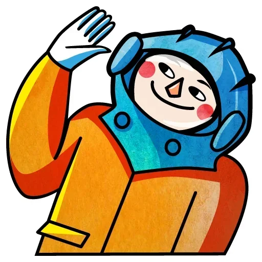 😕 Стикер «Юрий Гагарин» для Telegram
