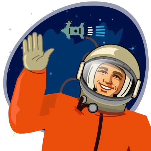 ⭐ Стикер «Гагарин» для Telegram