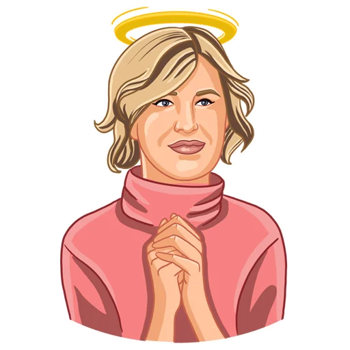 😇 Стикер «GalinaM» для Telegram