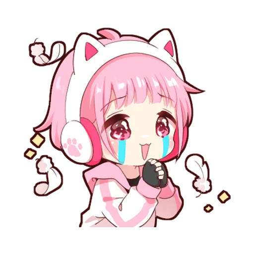 😭 Стикер «Игрок тян» для Telegram