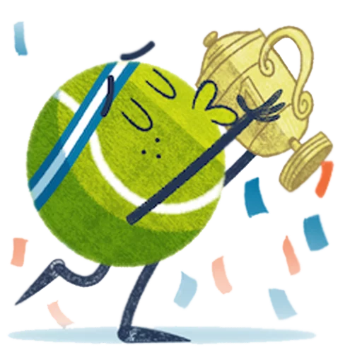 😇 Стикер «Game, Set, Match» для Telegram