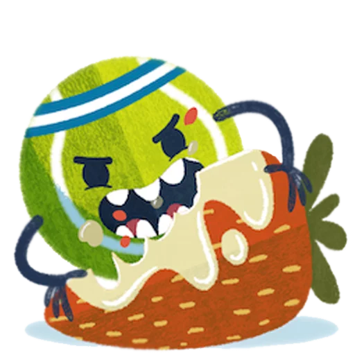 🍓 Стикер «Game, Set, Match» для Telegram