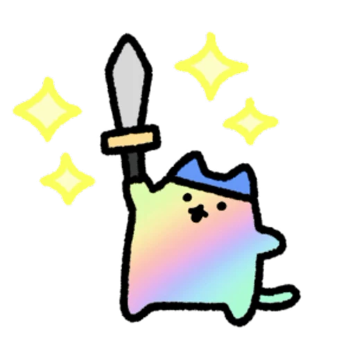 🗡 Стикер «Gaming Cat» для Telegram