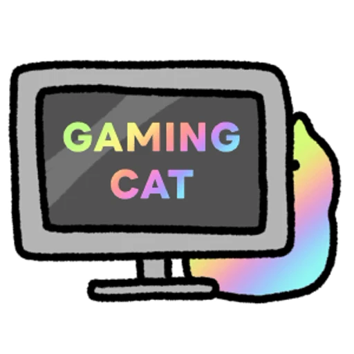 🎮 Стикер «Gaming Cat» для Telegram