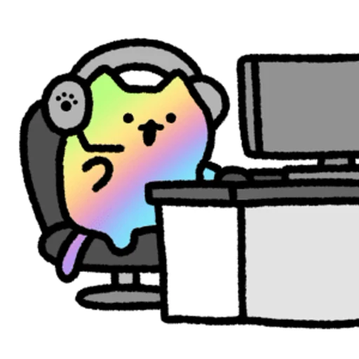 🎮 Стикер «Gaming Cat» для Telegram