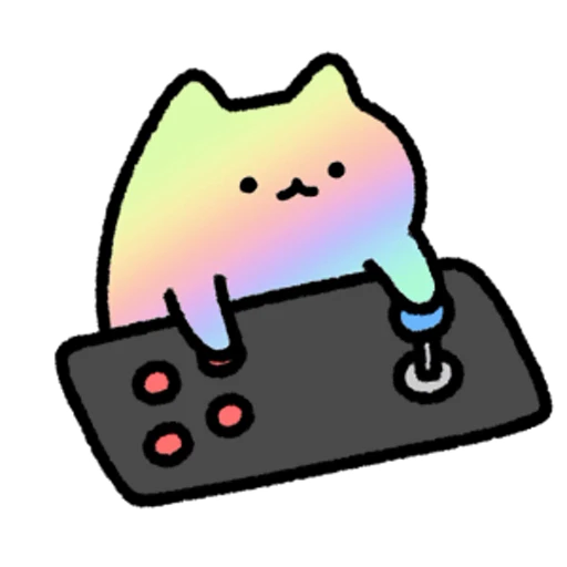 🕹 Стикер «Gaming Cat» для Telegram