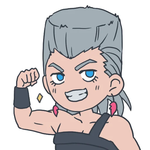 💪 Стикер «Cute Jojo´s» для Telegram