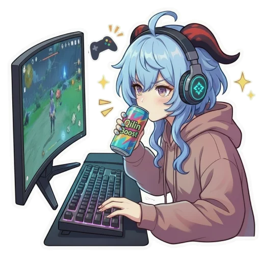 🕹️ Стикер «Ганьюй Цисин» для Telegram
