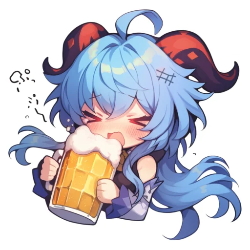 🍺 Стикер «Ганьюй Цисин» для Telegram