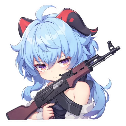 🔫 Стикер «Ганьюй Цисин» для Telegram