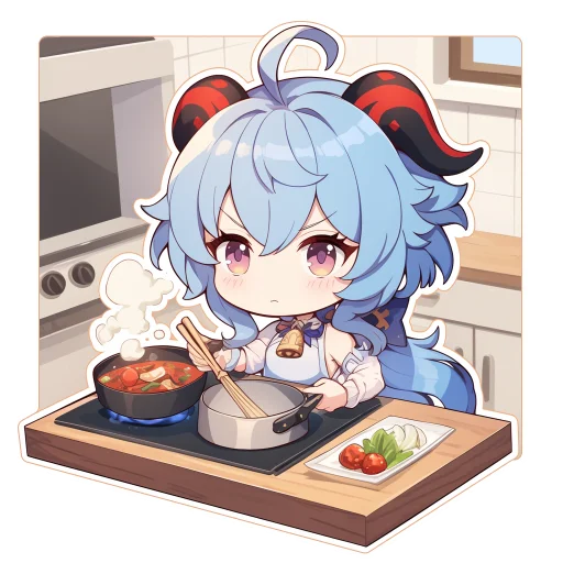 🍽 Стикер «Ганьюй Цисин» для Telegram