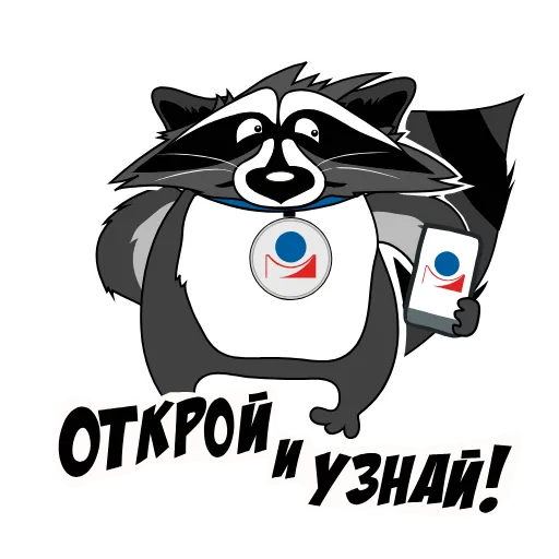👨‍💻 Стикер «Юридически чистый енот» для Telegram