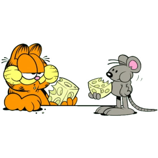 😆 Стикер «Garfield & friends» для Telegram