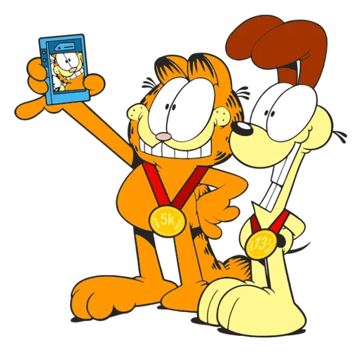 🤩 Стикер «Garfield & friends» для Telegram