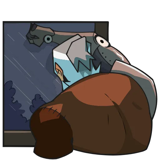 😔 Эмодзи «Гарий» для Telegram