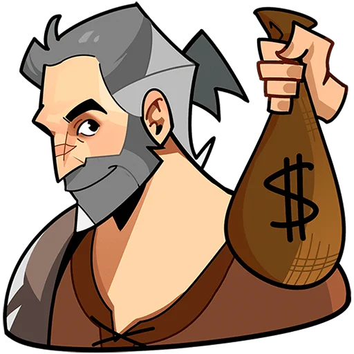 🤑 Стикер «Гарий Без Текста» для Telegram