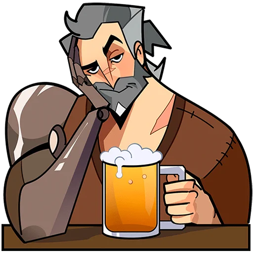 🍺 Стикер «Гарий Без Текста» для Telegram