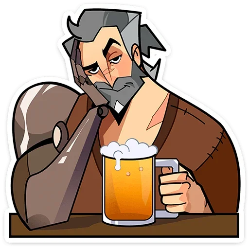 🍺 Стикер «Гарий» для Telegram