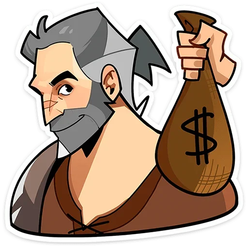 🤑 Стикер «Гарий» для Telegram