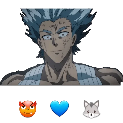 🥰 Стикер «Garou / one punch man» для Telegram