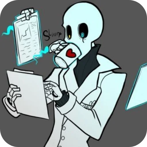 🍵 Стикер «Gaster» для Telegram