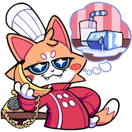 🥛 Эмодзи «Гастрономяу» для Telegram
