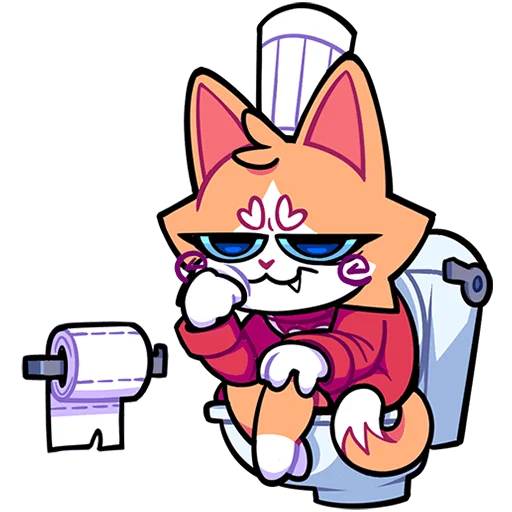 🚽 Стикер «Гастрономяу Без Текста» для Telegram