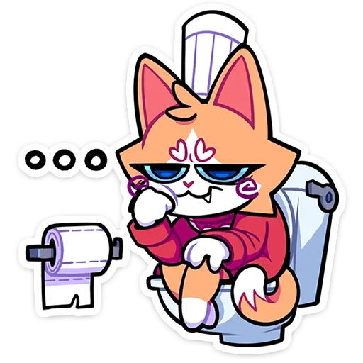 🚽 Стикер «Гастрономяу» для Telegram