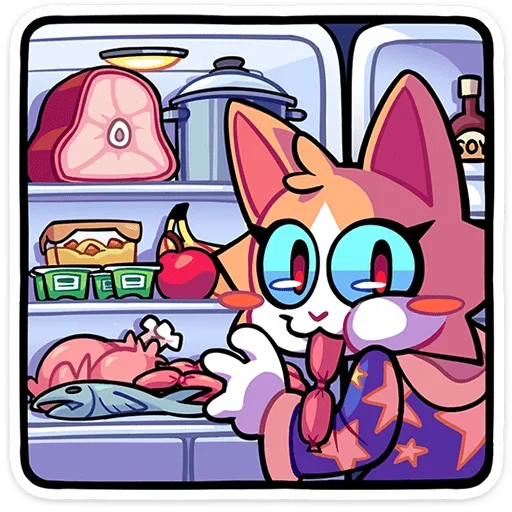 😋 Стикер «Гастрономяу» для Telegram