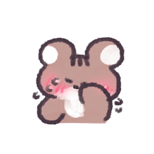 ❄️ Стикер «꒰ ; ꒱ ; ୧ ୨» для Telegram