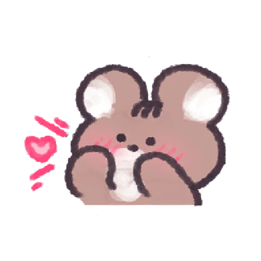 💗 Стикер «꒰ ; ꒱ ; ୧ ୨» для Telegram