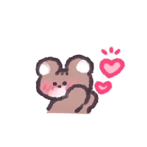 💕 Стикер «꒰ ; ꒱ ; ୧ ୨» для Telegram