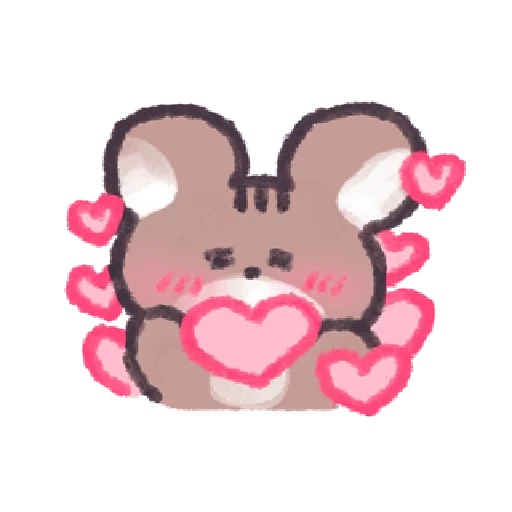 💖 Стикер «꒰ ; ꒱ ; ୧ ୨» для Telegram