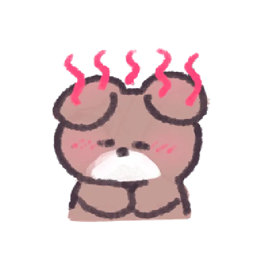 🤒 Стикер «꒰ ; ꒱ ; ୧ ୨» для Telegram