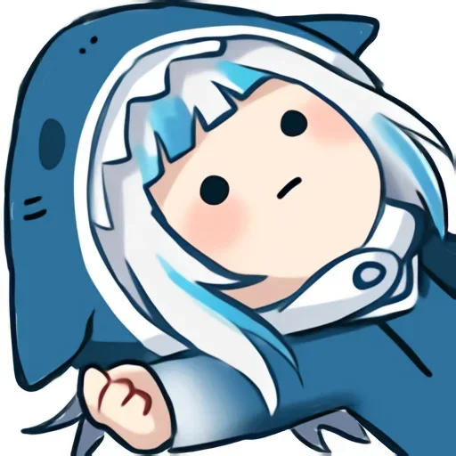 😐 Стикер «Gawr Gura» для Telegram