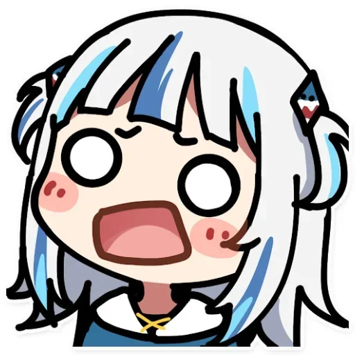 😵‍💫 Стикер «Gawr Gura» для Telegram