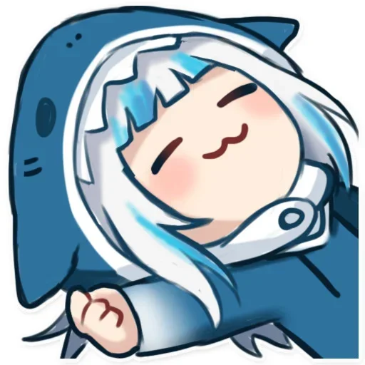 😴 Стикер «Gawr Gura» для Telegram