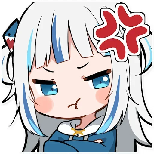😤 Стикер «Gawr Gura» для Telegram
