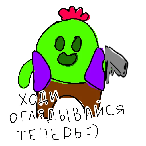 🔫 Стикер «Бравлики» для Telegram