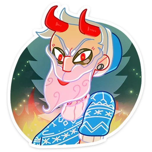 😈 Стикер «Gay Мороз» для Telegram