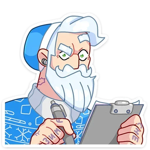 😈 Стикер «Gay Мороз» для Telegram