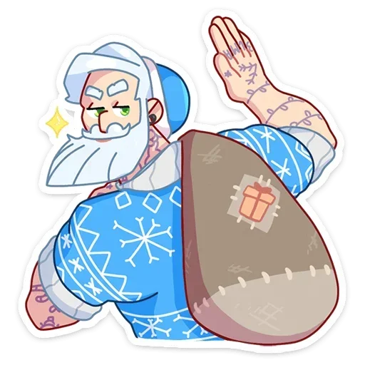 👋 Стикер «Gay Мороз» для Telegram