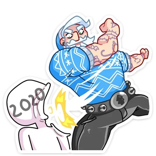 👊 Стикер «Gay Мороз» для Telegram